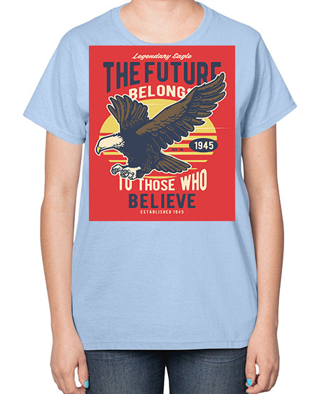 legendary eagle 55# - birds-  Ladies T-Shirt