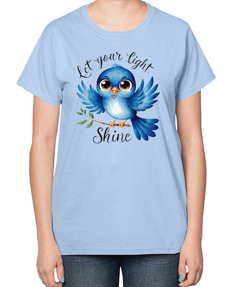 let your light shine 61# - birds-  Ladies T-Shirt