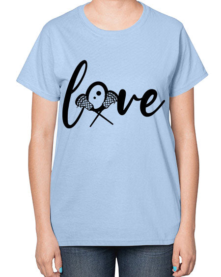 love 4# - lacrosse-  Ladies T-Shirt