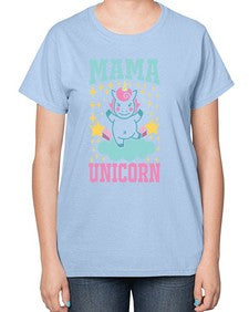 mama unicorn 294# - unicorn-  Ladies T-Shirt