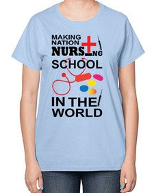 nurse tshirt png 1220# - nurse-  Ladies T-Shirt