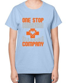 one stop commercial cleaning company Style 332# - cleaner-  Ladies T-Shirt
