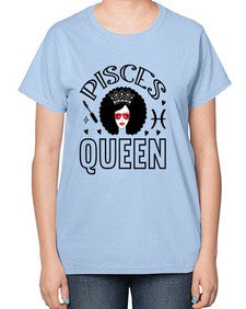 pisces queen 380# - pisces-  Ladies T-Shirt