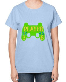 player 38# - video games-  Ladies T-Shirt
