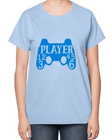 player 39# - video games-  Ladies T-Shirt