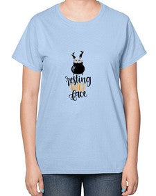 resting witch face 23# - witch-  Ladies T-Shirt