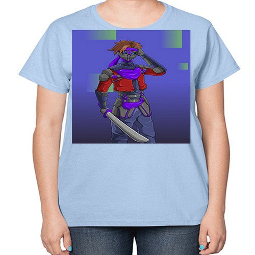 robber bring knife156# - anime-  Ladies T-Shirt