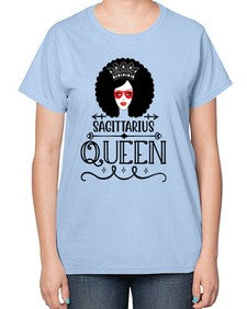 sagittarius queen 414# - sagittarius-  Ladies T-Shirt