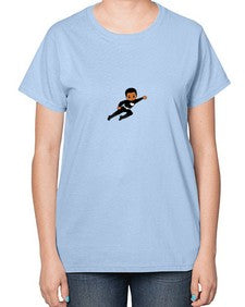 super kid 7# - black boys or men-  Ladies T-Shirt