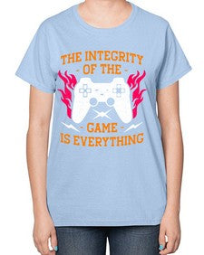 the integrity of the game 155# - video games-  Ladies T-Shirt