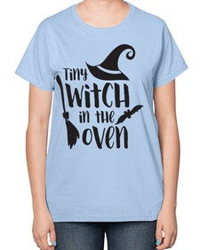 tiny witch in the oven 18# - witch-  Ladies T-Shirt