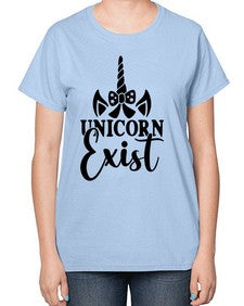 unicorn exist 456# - unicorn-  Ladies T-Shirt