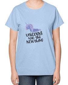 unicorns are the new thing 531# - unicorn-  Ladies T-Shirt
