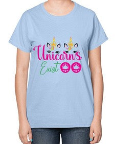 unicorns exist 534# - unicorn-  Ladies T-Shirt