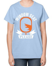 window seat please  51# - airplane-  Ladies T-Shirt