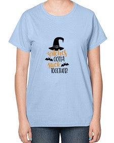 witches gotta stick together 5# - witch-  Ladies T-Shirt