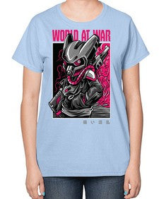 worldatwartshirtdesign 1254# - art pop art-  Ladies T-Shirt
