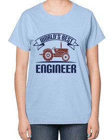 worlds best engineer Style 478# - engineer-  Ladies T-Shirt