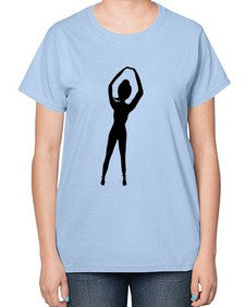 yoga pose  639# - yoga-  Ladies T-Shirt