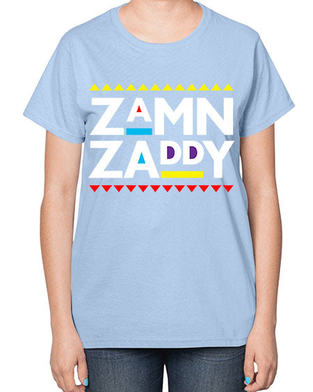 zamn zaddy 1# - black words and phrases-  Ladies T-Shirt