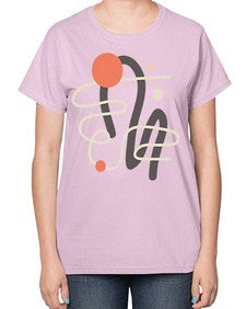 Abstract Shape 198# - art pop art-  Ladies T-Shirt