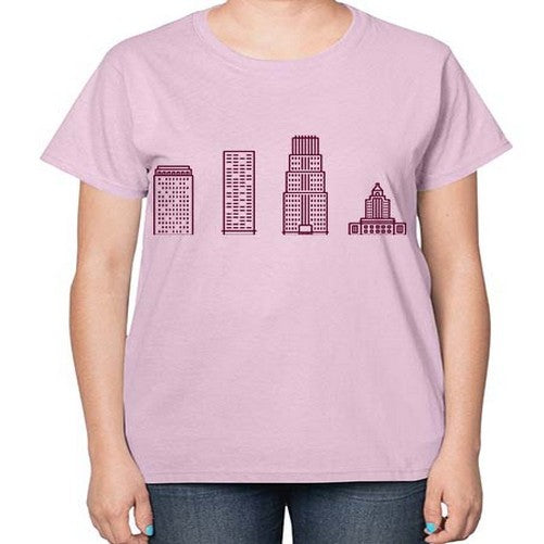 AkronOH 284# - cities-  Ladies T-Shirt