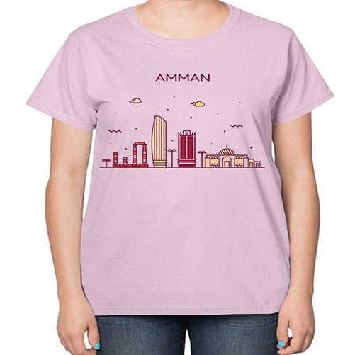 Amman 316# - cities-  Ladies T-Shirt