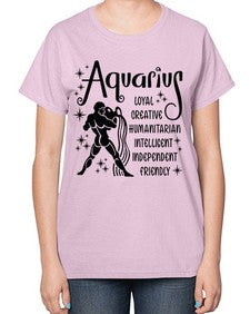 Aquarius 64# - aquarius-  Ladies T-Shirt