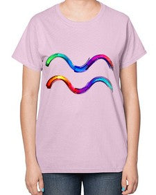 Aquarius 69# - aquarius-  Ladies T-Shirt