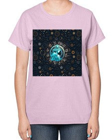 Aquarius Straight 66# - aquarius-  Ladies T-Shirt