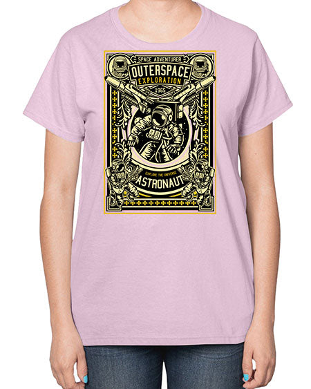 Astronaut Outerspace Exploration 36# - space-  Ladies T-Shirt