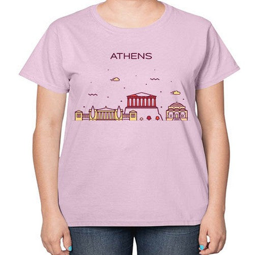 Athens 369# - cities-  Ladies T-Shirt