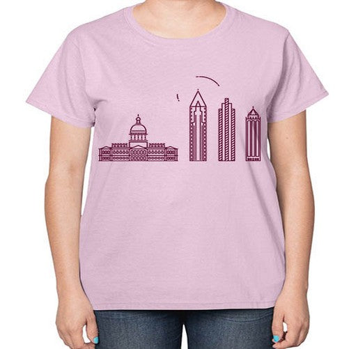 Atlanta 373# - cities-  Ladies T-Shirt