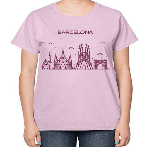 Barcelona 412# - cities-  Ladies T-Shirt