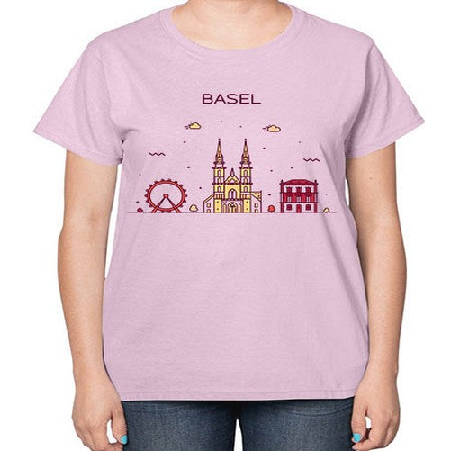 Basel 419# - cities-  Ladies T-Shirt