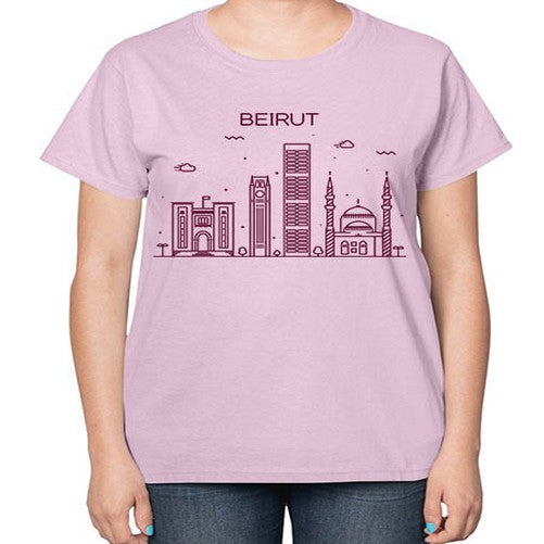 Beirut 430# - cities-  Ladies T-Shirt