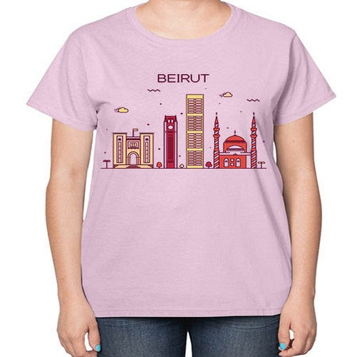 Beirut 432# - cities-  Ladies T-Shirt
