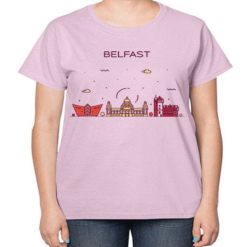 Belfast 436# - cities-  Ladies T-Shirt