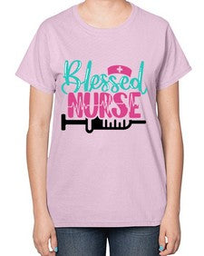 Blessed Nurse Style Style 628# - nurse-  Ladies T-Shirt