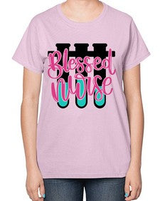 Blessed Nurse Style Style 629# - nurse-  Ladies T-Shirt