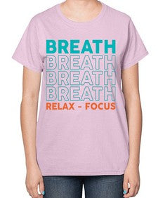 Breath Relax Focus 181# - yoga-  Ladies T-Shirt