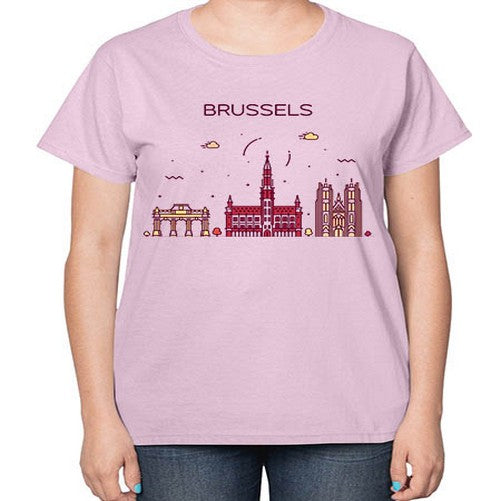 Brussels 508# - cities-  Ladies T-Shirt