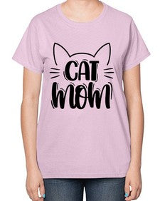 Cat Mom Style 85# - cats-  Ladies T-Shirt