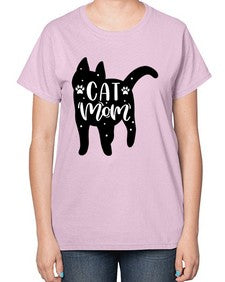 Cat Mom Style 86# - cats-  Ladies T-Shirt