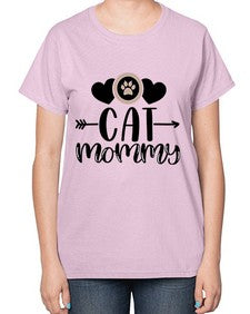 Cat Mommy Style 87# - cats-  Ladies T-Shirt