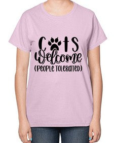 Cats Welcome Style 91# - cats-  Ladies T-Shirt