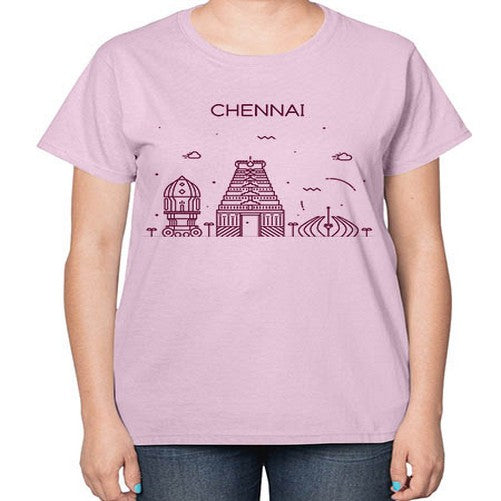 Chennai 564# - cities-  Ladies T-Shirt
