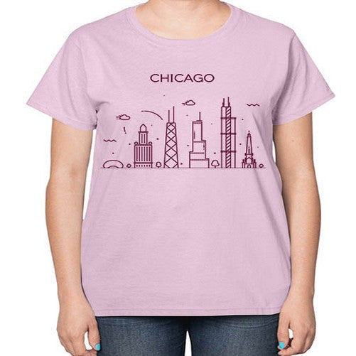 Chicago 569# - cities-  Ladies T-Shirt