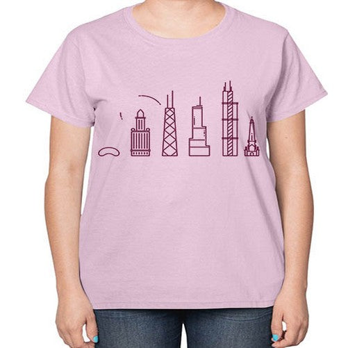 Chicago 570# - cities-  Ladies T-Shirt