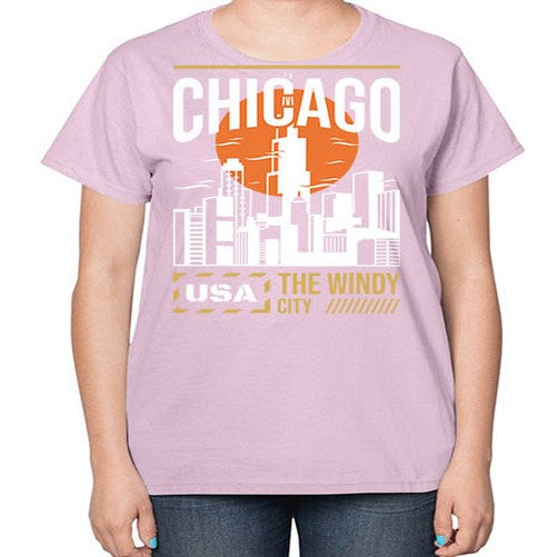 Chicago 571# - cities-  Ladies T-Shirt